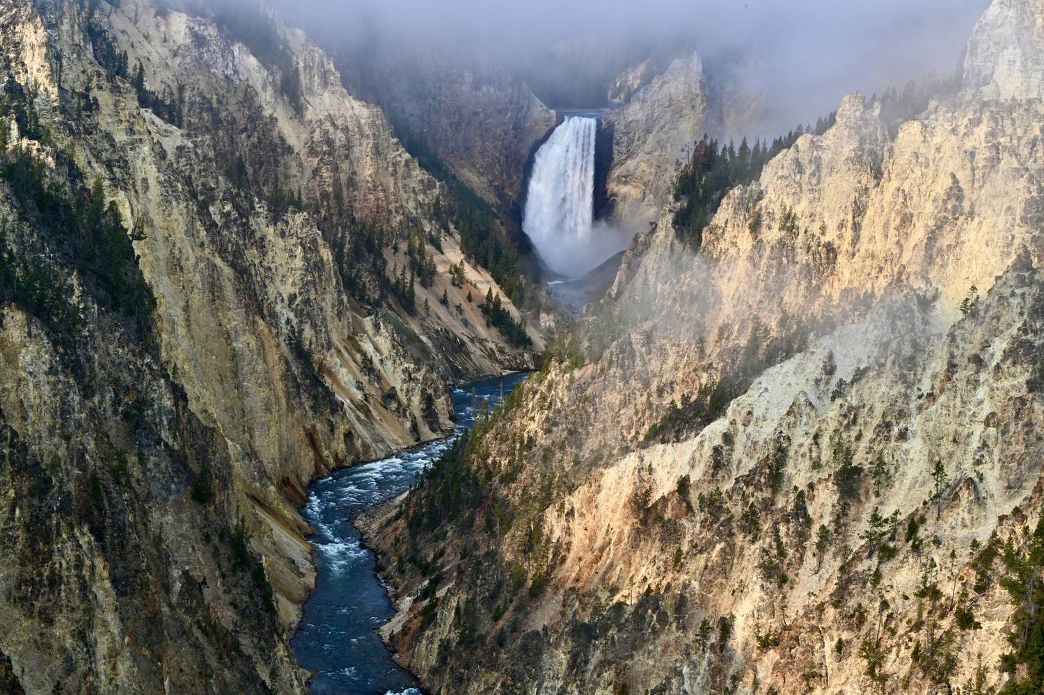 Landscapes, USA, Yellowstone, Waterfall, Canyon, , Svetlana Povarova Ree