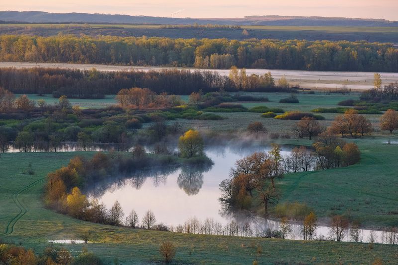 Весеннее утро на озере Исень. фото превью