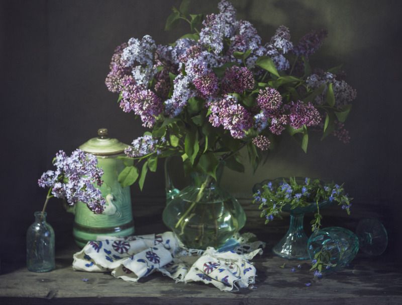 сирень, кувшин, весна Сиреневый рай фото превью