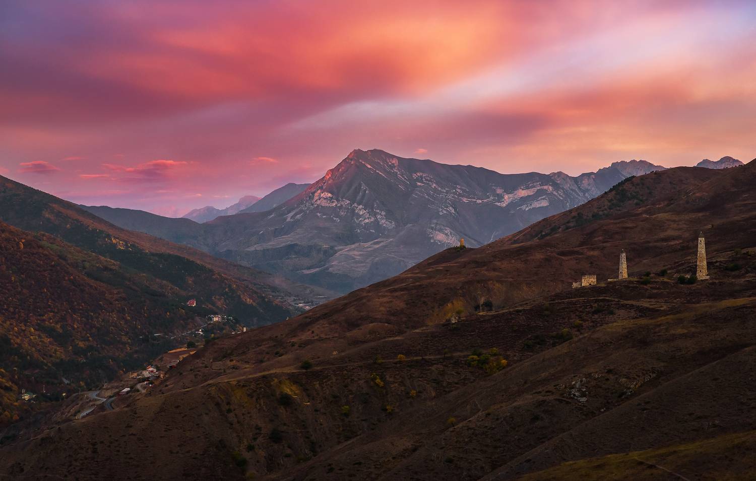 кавказ, горы, ингушетия, рассвет, рассвет в горах, эрзи, армхи, джейрах,  скалистый хребет, Zakharov Armen