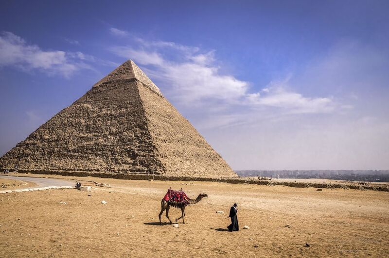 Городской пейзаж, пирамиды, Гиза, Каир, Египет Пирамиды Гизы фото превью