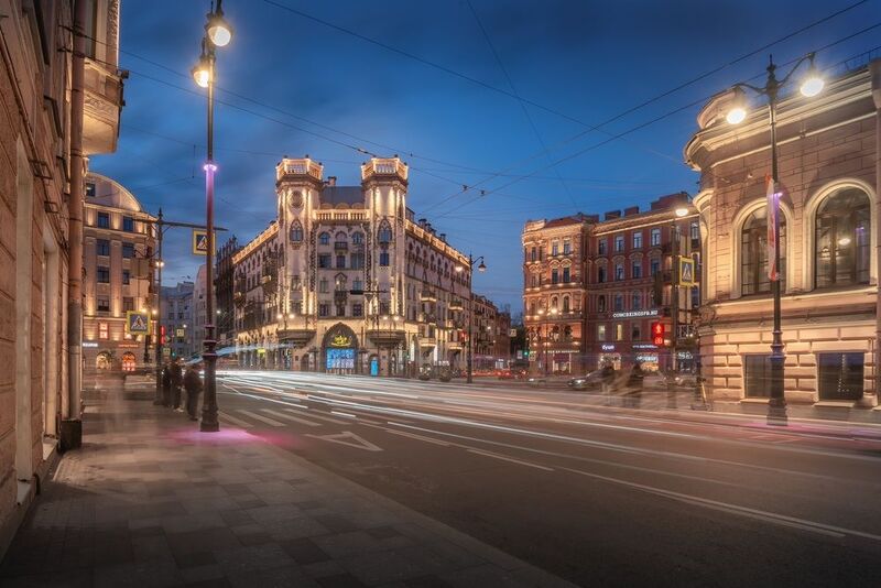 санкт-петербург, город, закат, рассвет, петроградский район Вечер на Петроградке… фото превью