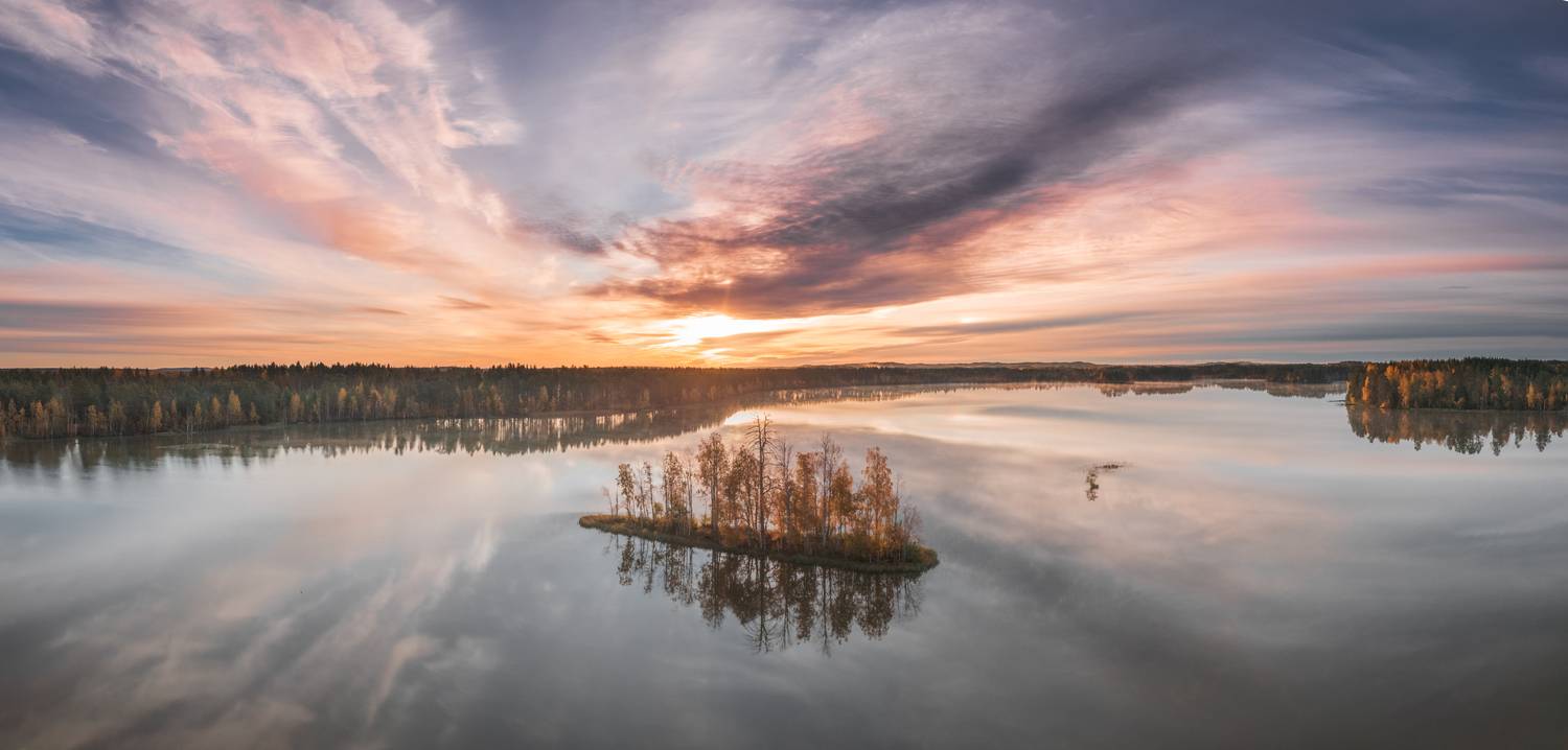 Карелия, озеро, осень, Denis Koshkin