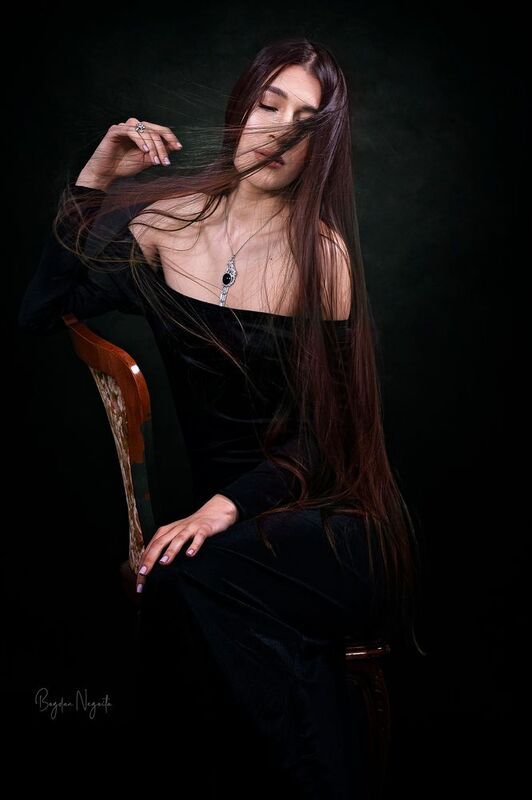 portrait, woman, studio, girl, beuty, model Whispers in the Dark фото превью