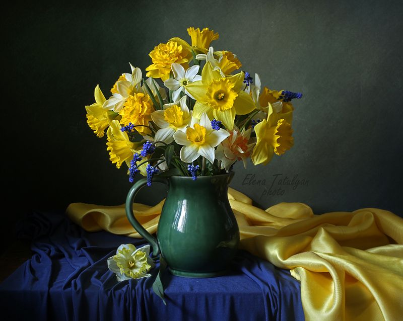 нарциссы цветы Весенний букет фото превью