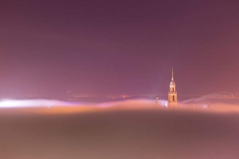 Первый весенний ночной туман фото превью