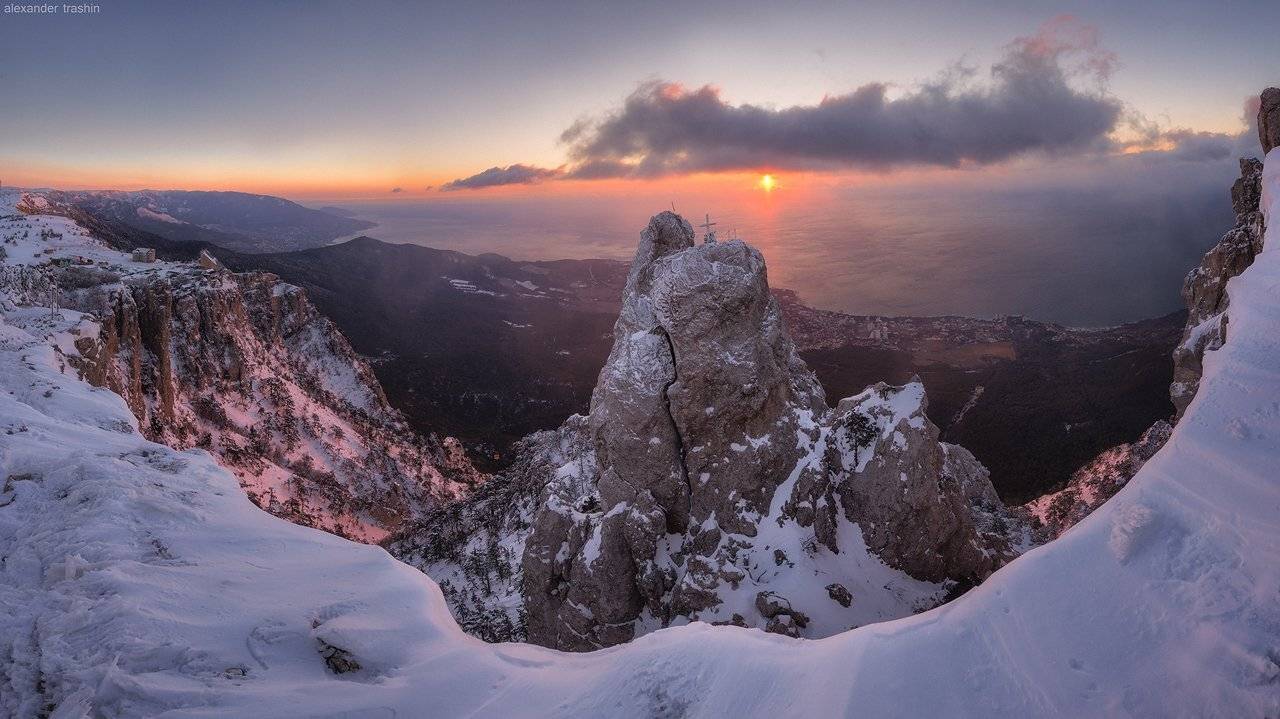 ай-петри, восход, зубцы ай-петри, крым, крымские горы, ялта, Александр Трашин
