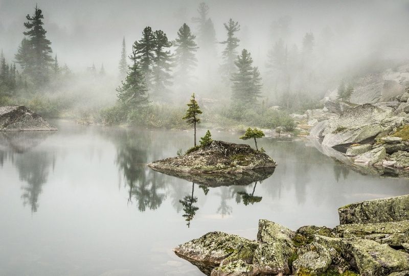 туманным утром фото превью