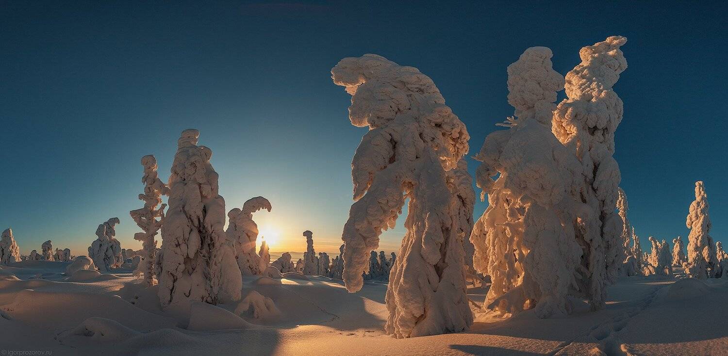 кандалакша, кольский полуостров, пейзаж, закат, зима, Игорь Прозоров