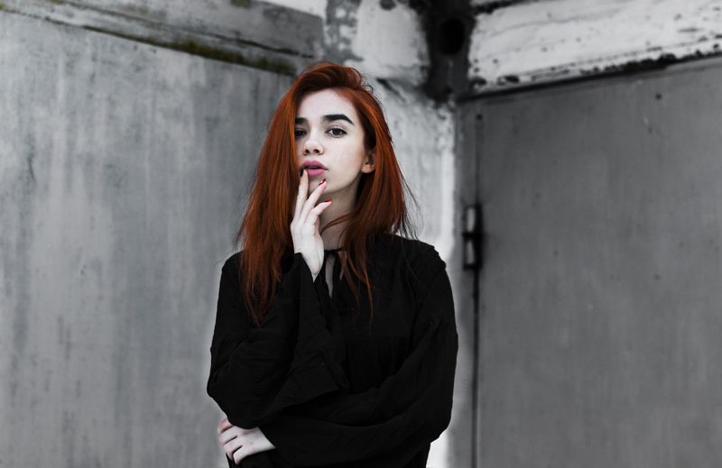 Ботаника, Гараж, Девушка, Екатеринбург, Яркиеволосы Albina фото превью