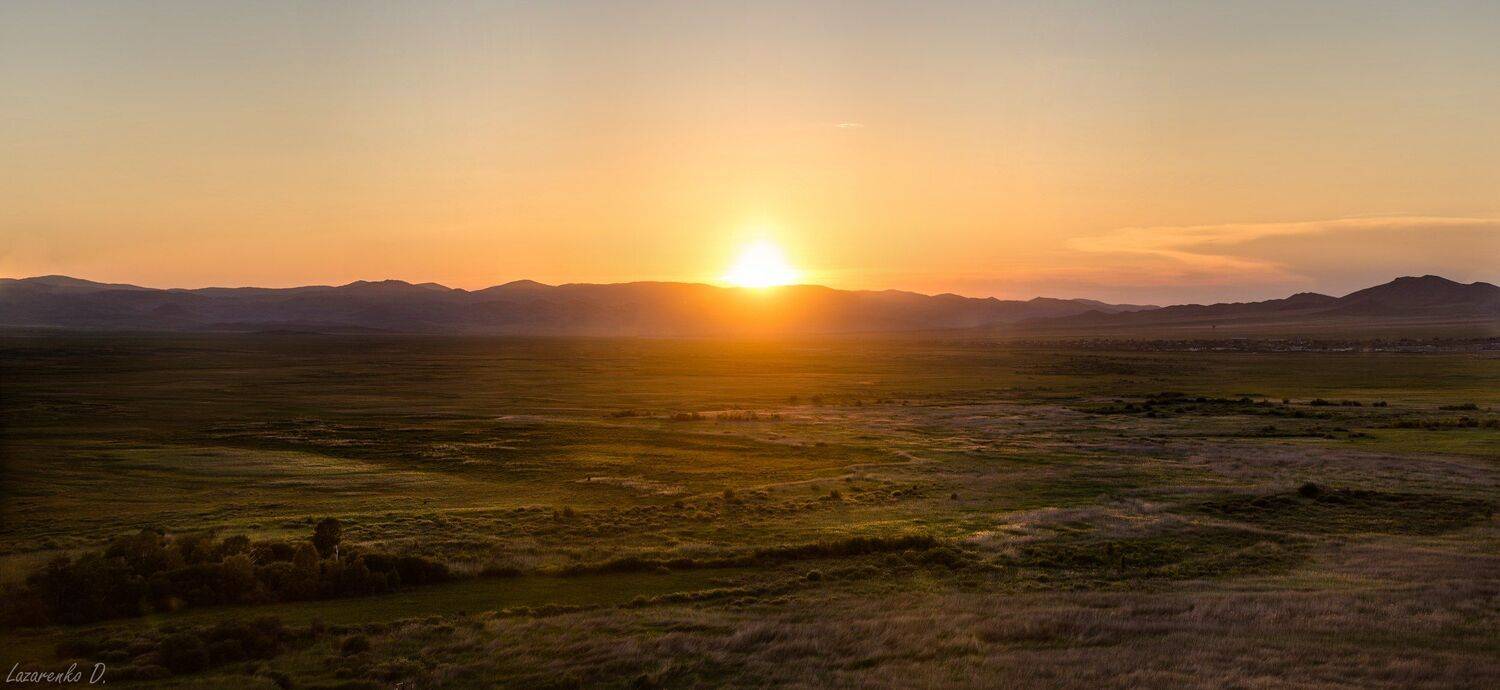 хакасия, степь, холмы, Дмитрий Лазаренко