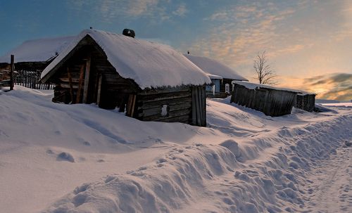 Закат на селе