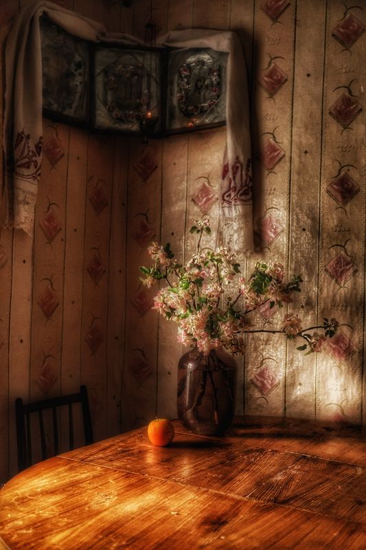 натюрморт Цветы дикой яблони фото превью