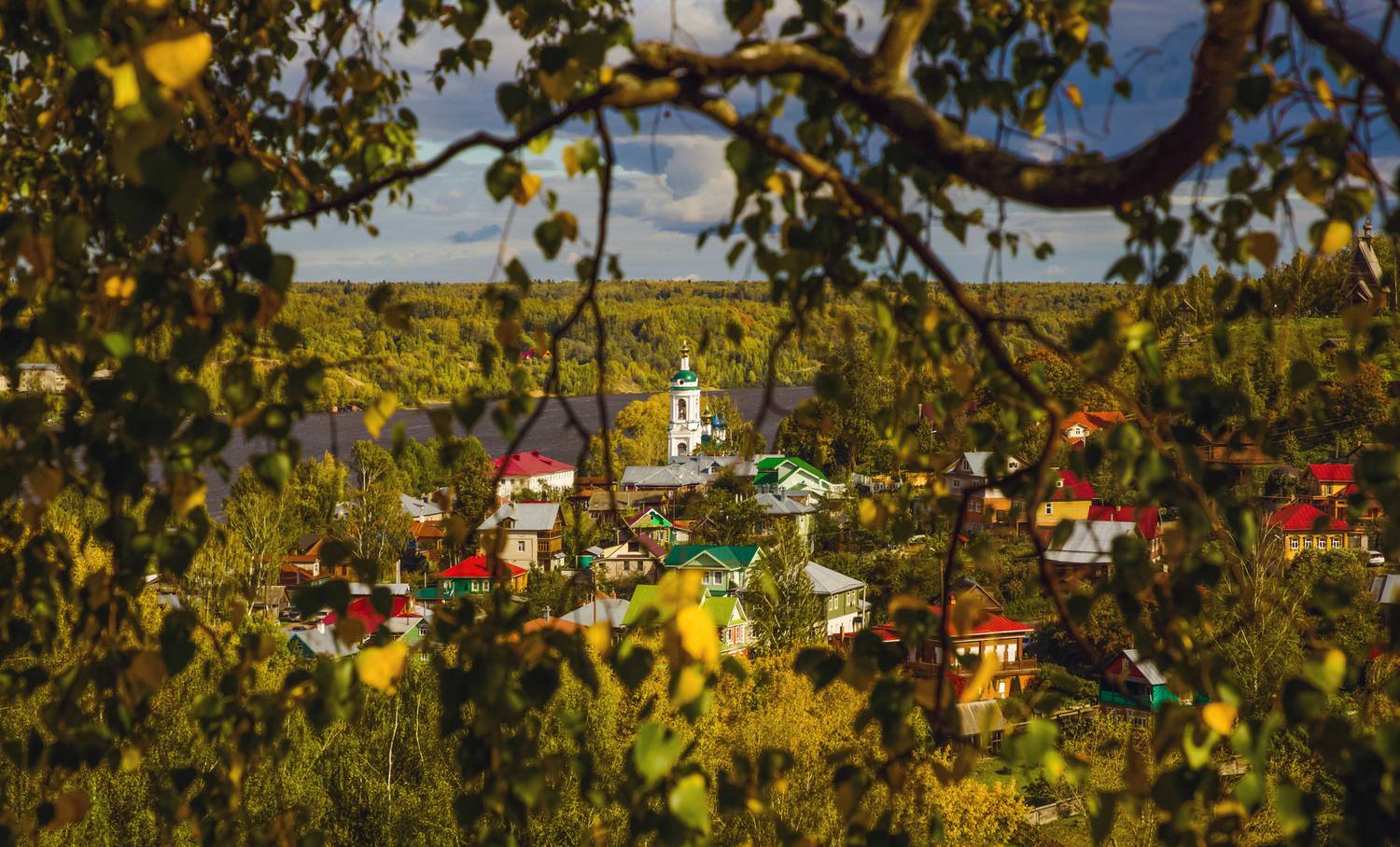 река пейзаж утро лето, Мурзинов Виктор