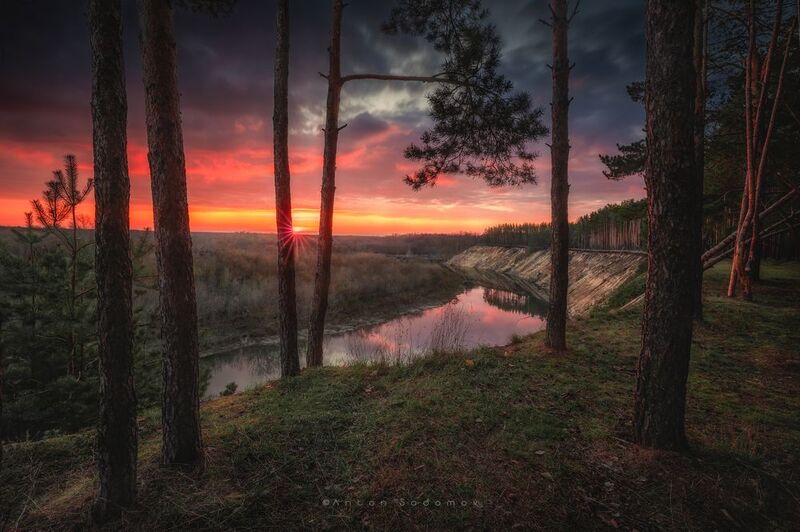 река, хопер, балашов, рассвет Рассвет на Тарасовой горе фото превью