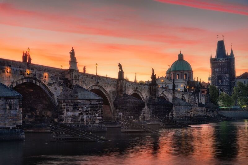 чехия, прага, город, утро, лето, мост, карлов мост, czechia, czech republic, prague, summer, morning, bridge, charles bridge, city Прага летним утром / Summer morning in Prague фото превью