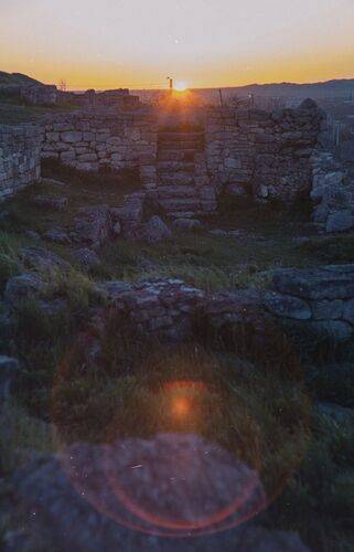 Апрельский закат в Пантикапее.