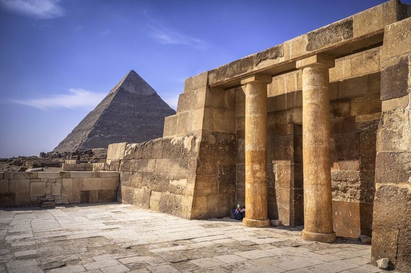 Городской пейзаж, пирамиды, Гиза, Каир, Египет Пирамиды Гизы фото превью