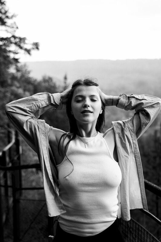 portrait, girl, black and white, model yasyaBOOM. фото превью