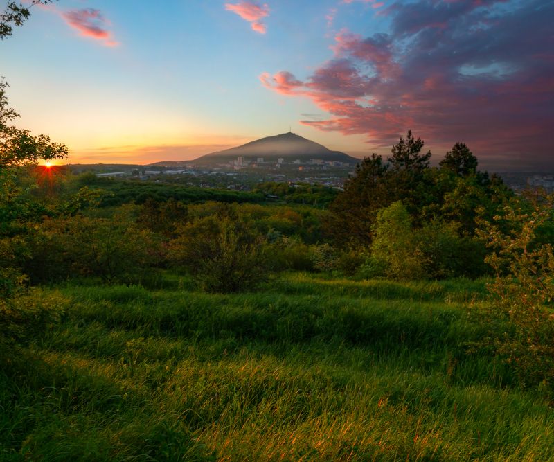 пейзаж, утро, рассвет,кмв,машук,май,природа Майское утро фото превью