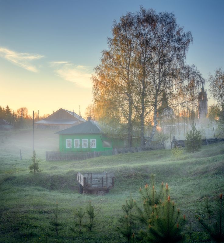 утро, село, рассвет, май, вятка Нежность майского утра фото превью