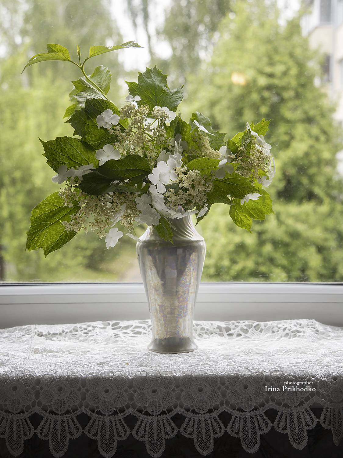 натюрморт, букеты, цветы, ветки калины, Приходько Ирина