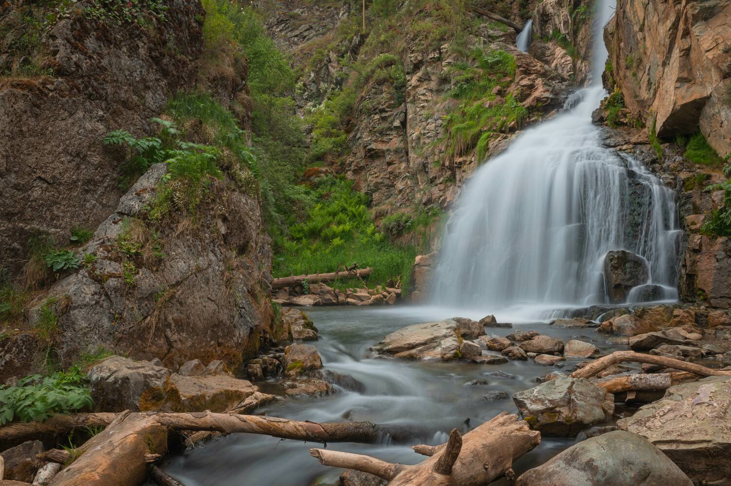 горы, Алтай, река, водопад, Denis Koshkin