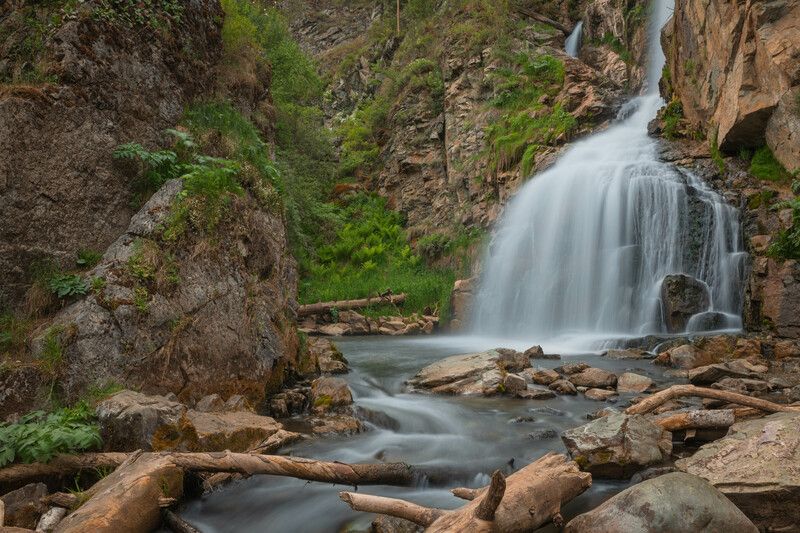 горы, Алтай, река, водопад Горный Алтай фото превью