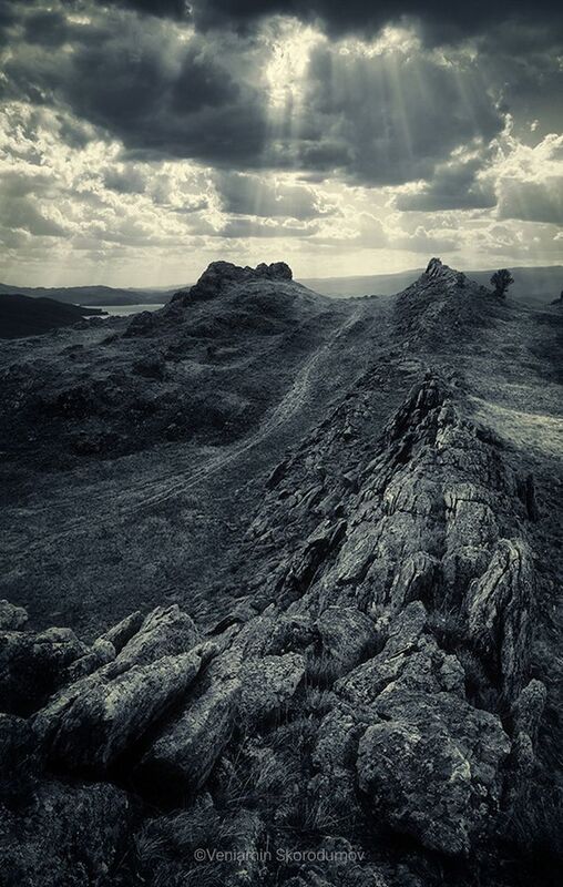 Ольхон, горы, озеро, Vensk Дорога в горах фото превью