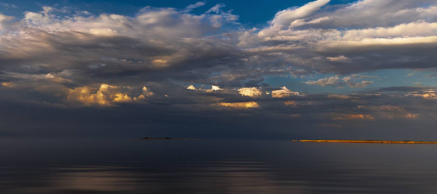 ладога, ладожское озеро, приозерский район, ленинградская область, закат, небо, тучи, Dmitry Yudchenko