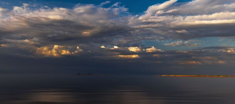 ладога, ладожское озеро, приозерский район, ленинградская область, закат, небо, тучи Ладога фото превью