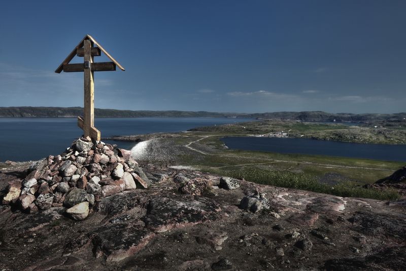 кольский, териберка, пейзаж, море, горы Взгляд на Териберку фото превью