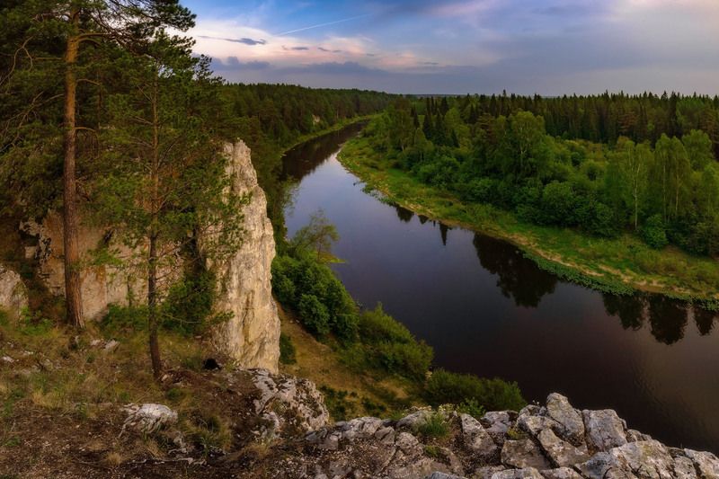 Вечер над Чусовой фото превью