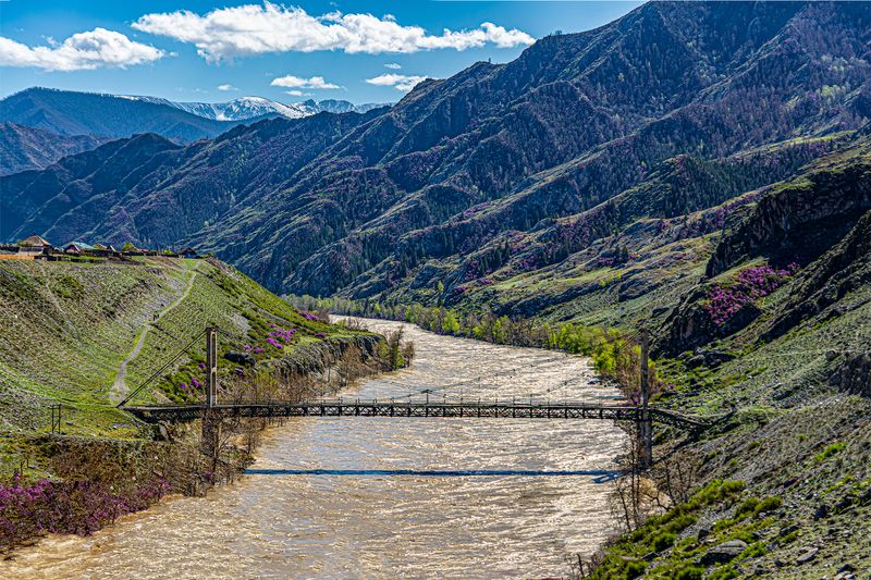 ининский (цаплинский) мост возле села иня. Ининский (Цаплинский) мост возле села Иня. фото превью