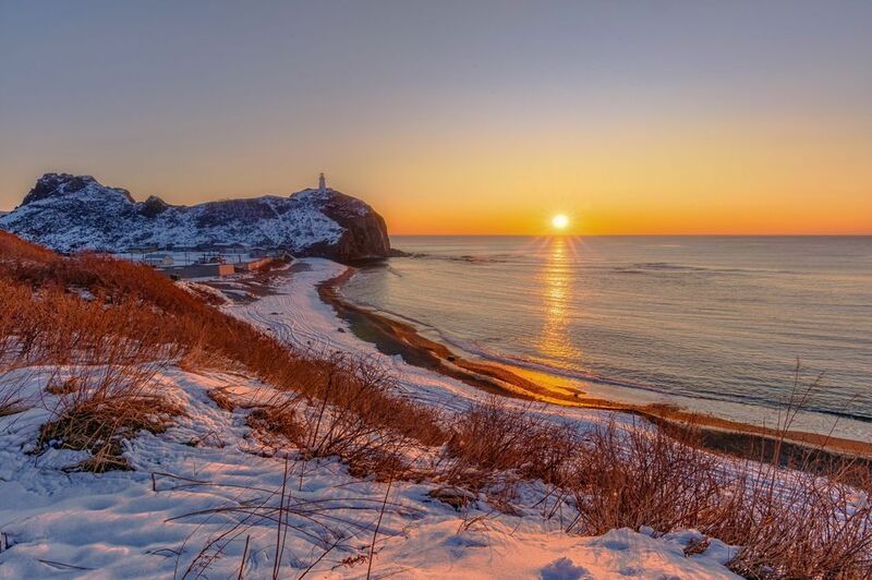 море, восход, весна, мыс бринера Мартовский восход фото превью