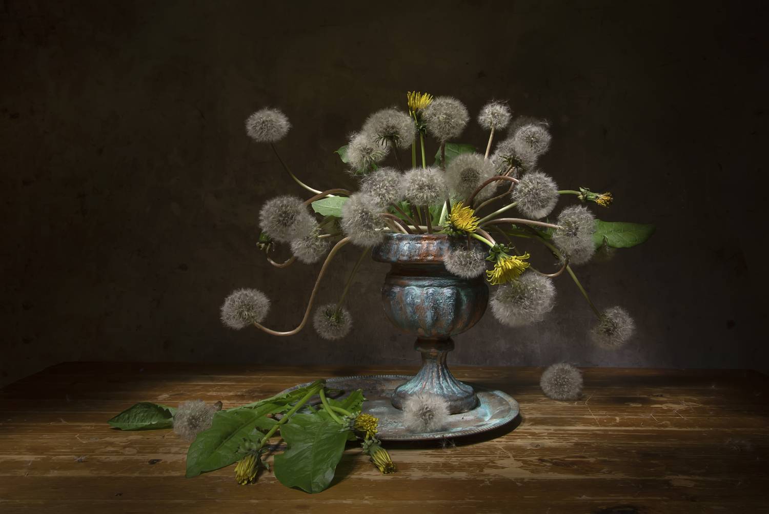 натюрморт, одуванчики, Татьяна Феденкова