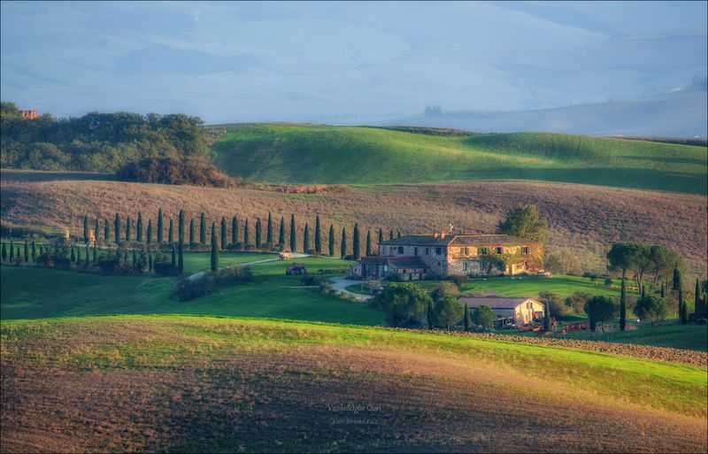 italy,san quirico d\'orcia,italia,рельеф,италия,тоскана,pienza,кипарис,toscana,осень,tuscany,cipressi,belvedere,пьенца,тени,nature,agriculture,rural,фактуры, Идиллия фото превью