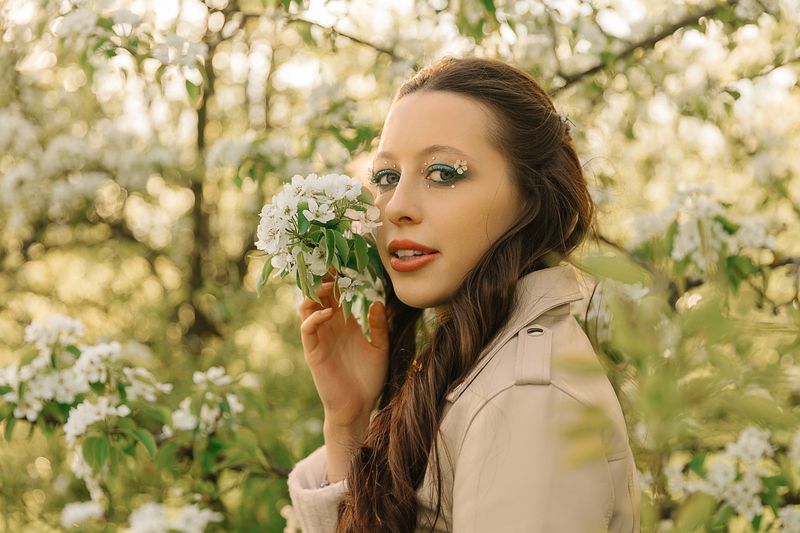 blossom, portrait Beatiful garden фото превью