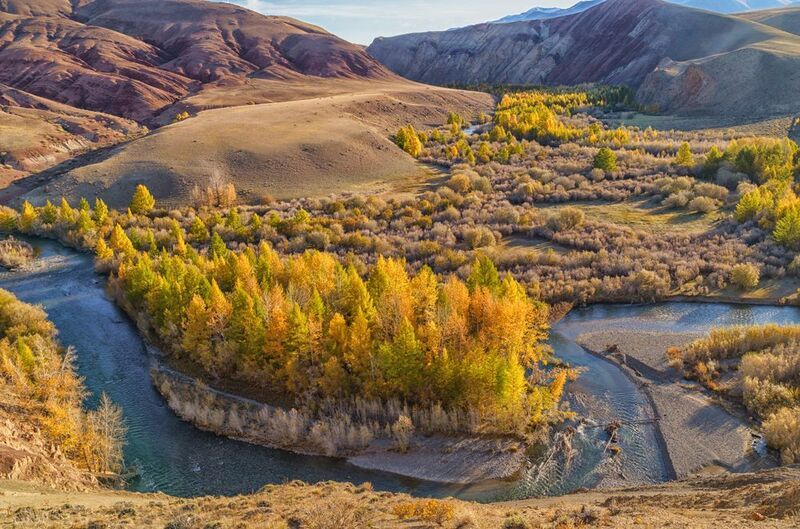 Россия, алтай,Кокоря, пейзаж, природа, осень Алтай фото превью