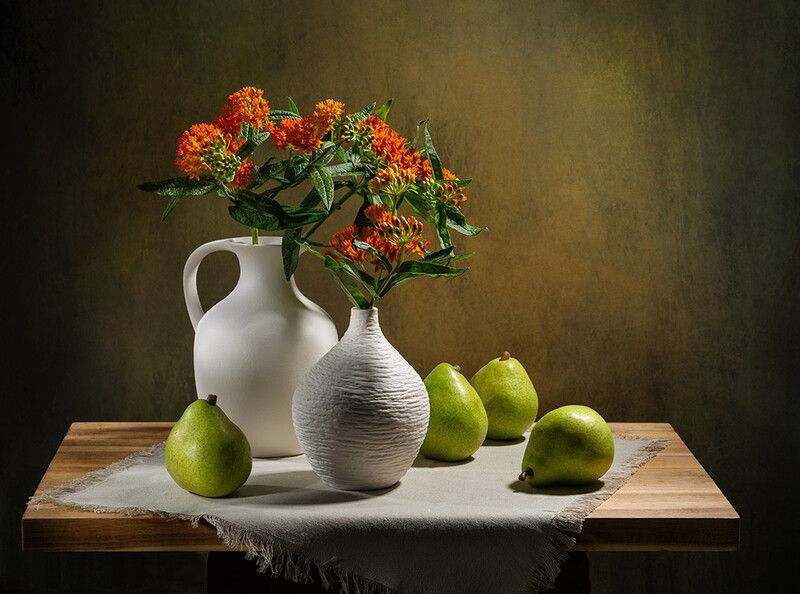 С зелеными грушами. фото превью