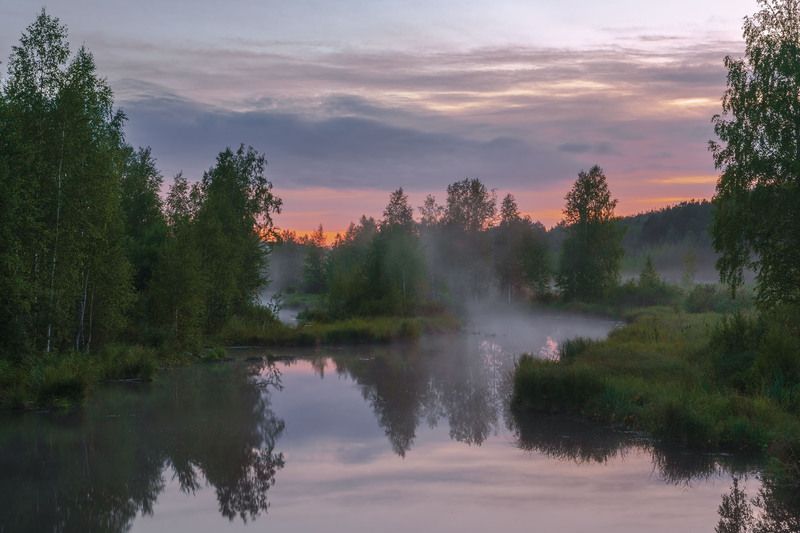 Вечер, тишина, туман фото превью