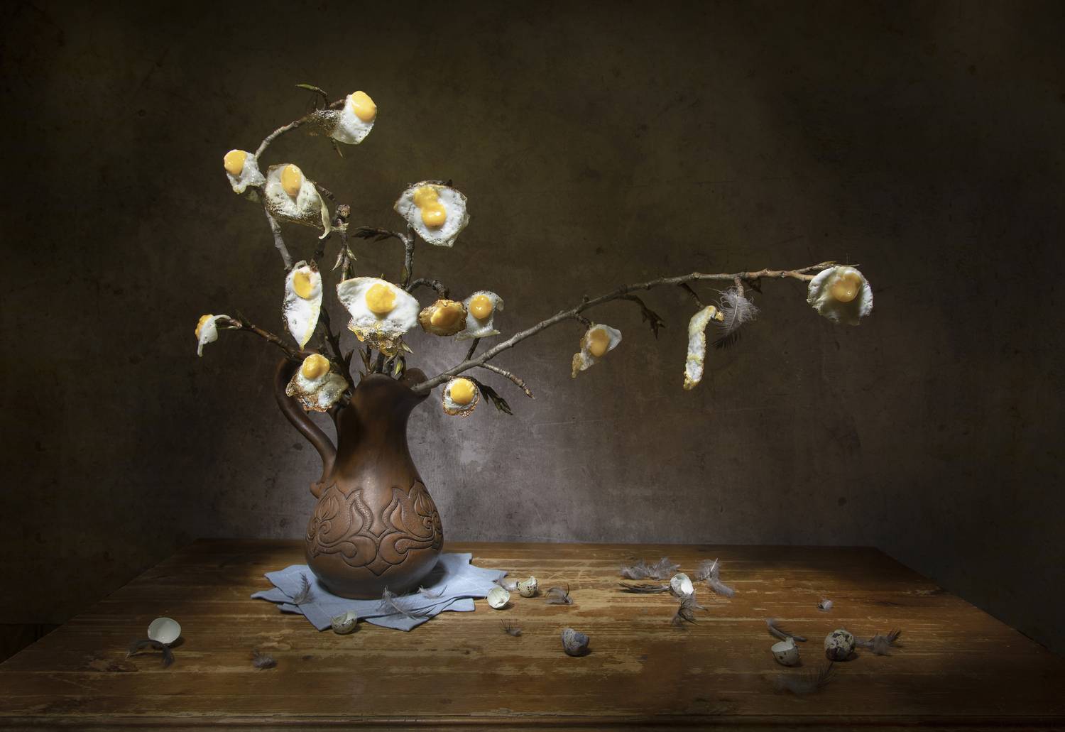 натюрморт, яичница, Татьяна Феденкова