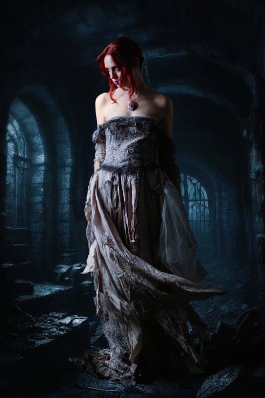 девушка, замок **** фото превью