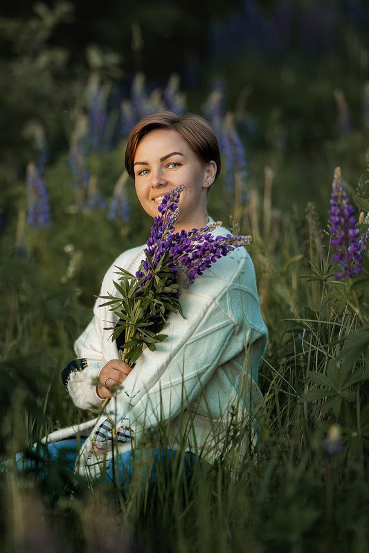 Люпины зацвели фото превью