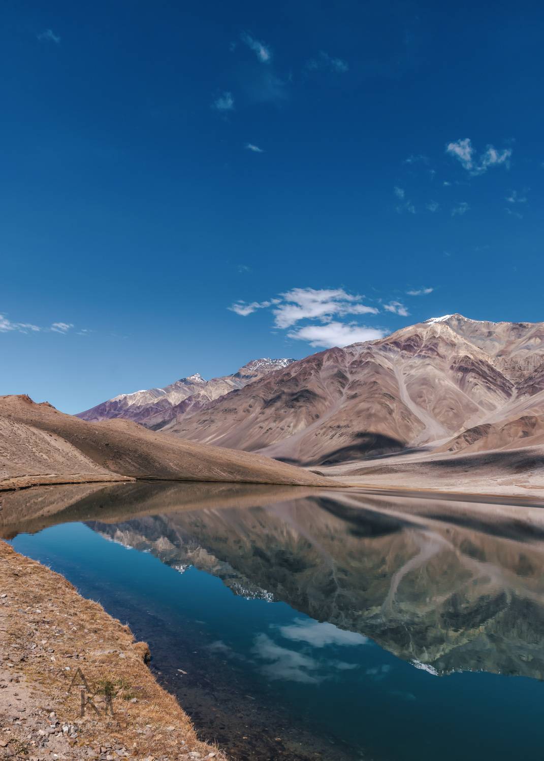 Landscape, lake, Himalayas, mountains, reflection , ARANYA KAR