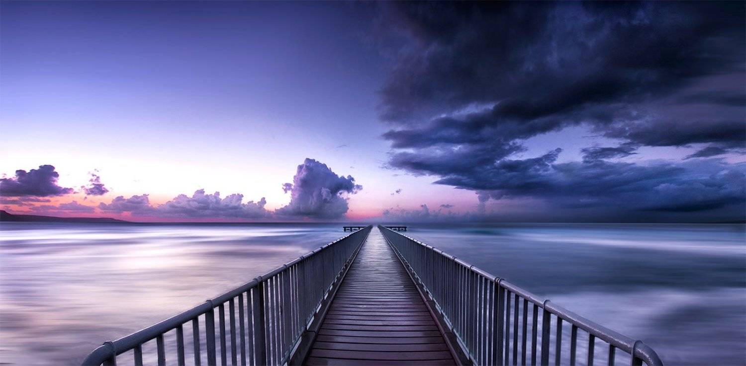 sunset, limni, pier,, cyprus, blue, sky, sea, sun, clouds, Albena Markova