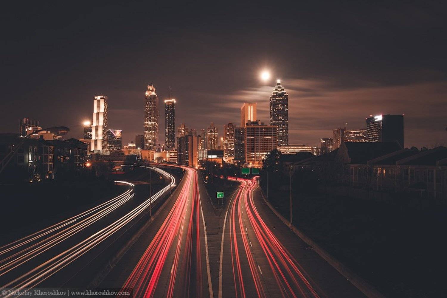 Atlanta, City, Cityscape, Usa, Атланта, Город, Городской пейзаж, Сша, Николай Хорошков