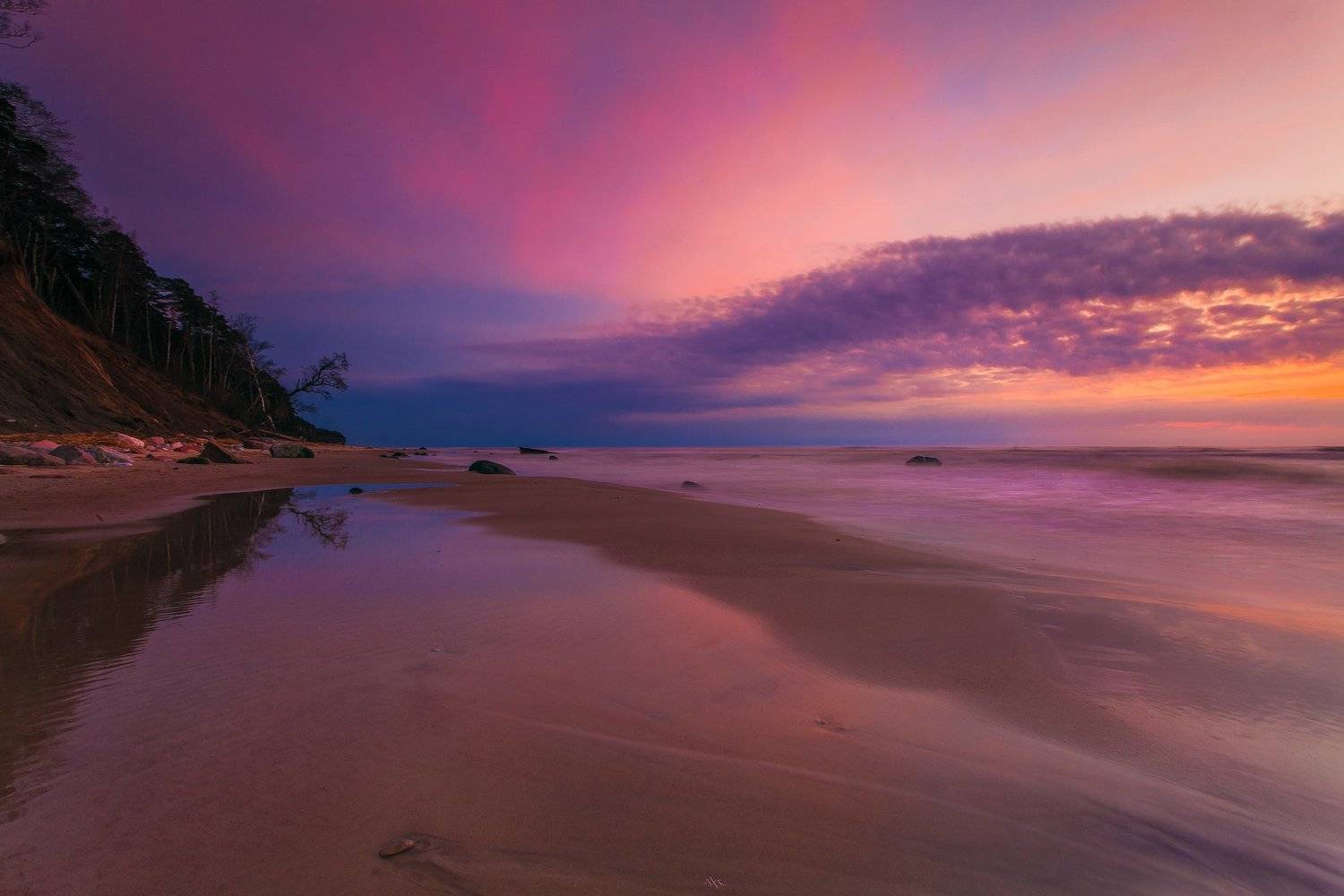 Baltic Sea, Colors, Lithuania, Long exposure, Sunset, Руслан Болгов (Axe)