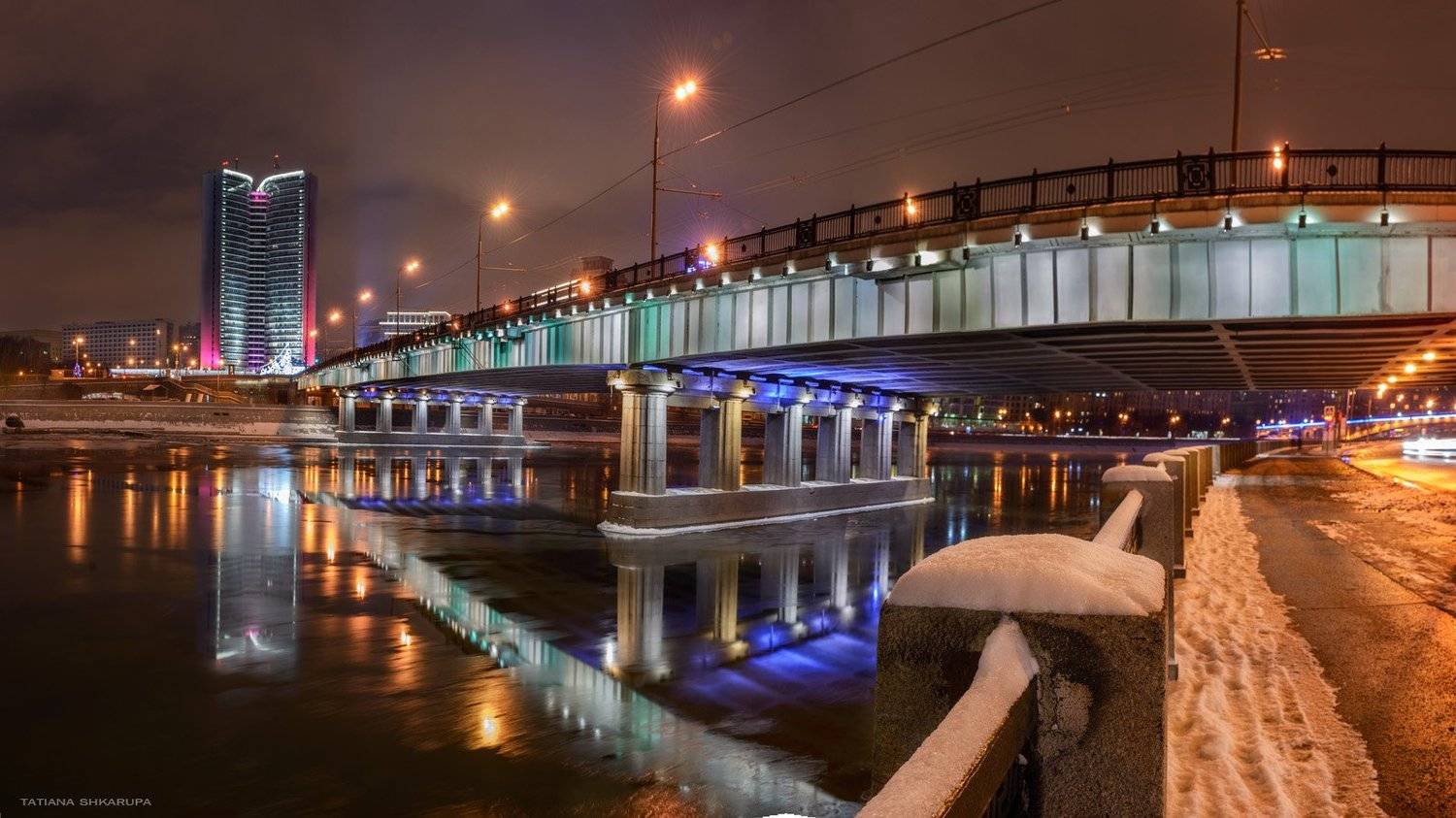 мосты, москва, отражения, bridge,, Татьяна Шкарупа
