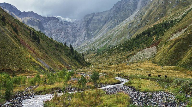 Непогода в ущелье Терскола фото превью